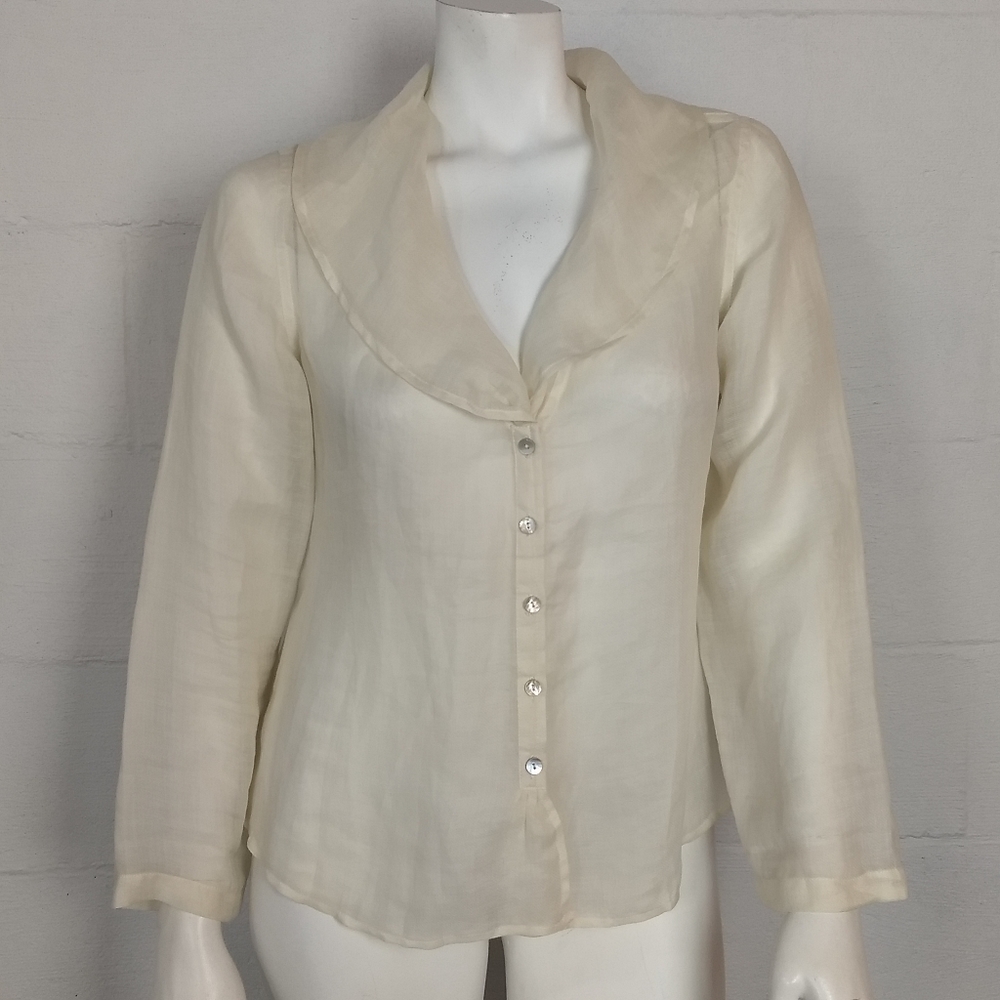 Soft Surroundings Sheer Blouse